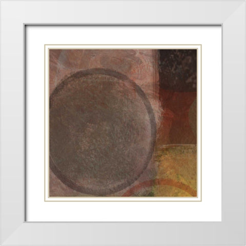 KINESIS RED I White Modern Wood Framed Art Print with Double Matting by Greene, Taylor