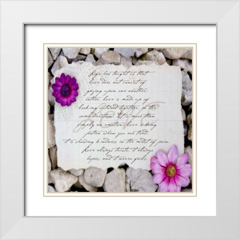 Rocks1 White Modern Wood Framed Art Print with Double Matting by Greene, Taylor