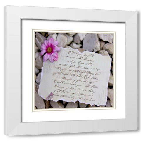 Rocks 2 White Modern Wood Framed Art Print with Double Matting by Greene, Taylor