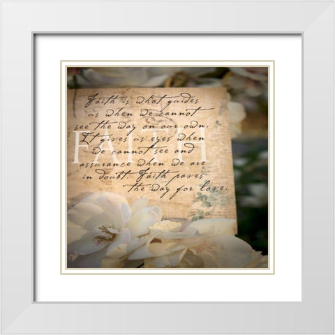 Postcard 1 White Modern Wood Framed Art Print with Double Matting by Greene, Taylor