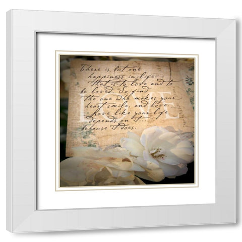 Postcard 2 White Modern Wood Framed Art Print with Double Matting by Greene, Taylor