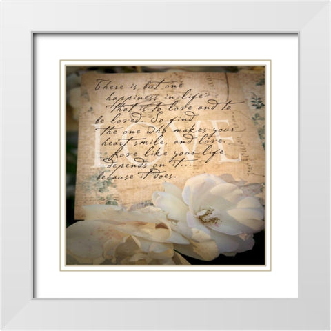 Postcard 2 White Modern Wood Framed Art Print with Double Matting by Greene, Taylor