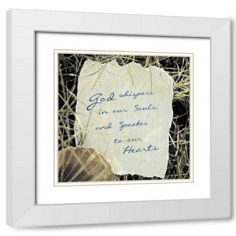 Grass 2 White Modern Wood Framed Art Print with Double Matting by Greene, Taylor