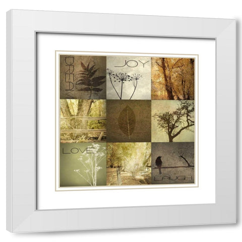 SILHOUTTE BEAUTY 9 PATCH 2 White Modern Wood Framed Art Print with Double Matting by Greene, Taylor