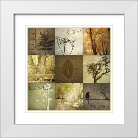 SILHOUTTE BEAUTY 9 PATCH 2 White Modern Wood Framed Art Print with Double Matting by Greene, Taylor