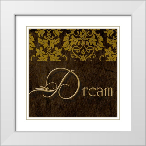 OSCAR GOLD A2 White Modern Wood Framed Art Print with Double Matting by Greene, Taylor