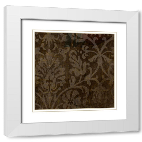 OSCAR GOLD A4 White Modern Wood Framed Art Print with Double Matting by Greene, Taylor