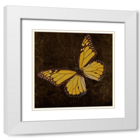 OSCAR GOLD A8 White Modern Wood Framed Art Print with Double Matting by Greene, Taylor