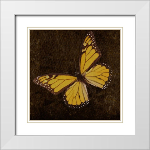 OSCAR GOLD A8 White Modern Wood Framed Art Print with Double Matting by Greene, Taylor