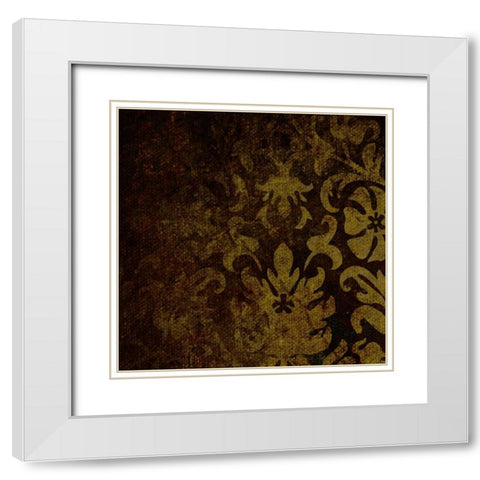 OSCAR GOLD B1 White Modern Wood Framed Art Print with Double Matting by Greene, Taylor