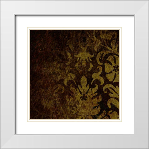 OSCAR GOLD B1 White Modern Wood Framed Art Print with Double Matting by Greene, Taylor