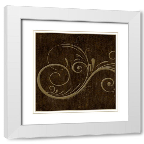 OSCAR GOLD B6 White Modern Wood Framed Art Print with Double Matting by Greene, Taylor