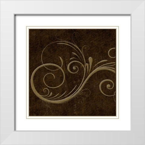 OSCAR GOLD B6 White Modern Wood Framed Art Print with Double Matting by Greene, Taylor