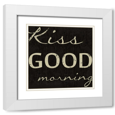 MORNING White Modern Wood Framed Art Print with Double Matting by Greene, Taylor