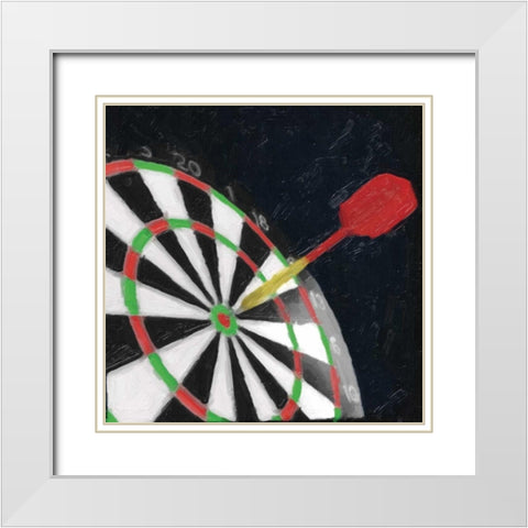 EYE OF THE BULL White Modern Wood Framed Art Print with Double Matting by Greene, Taylor