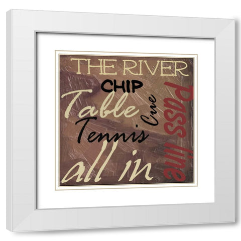 GAMING White Modern Wood Framed Art Print with Double Matting by Greene, Taylor