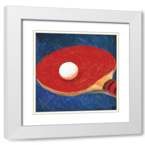 GAMING PING PONG White Modern Wood Framed Art Print with Double Matting by Greene, Taylor