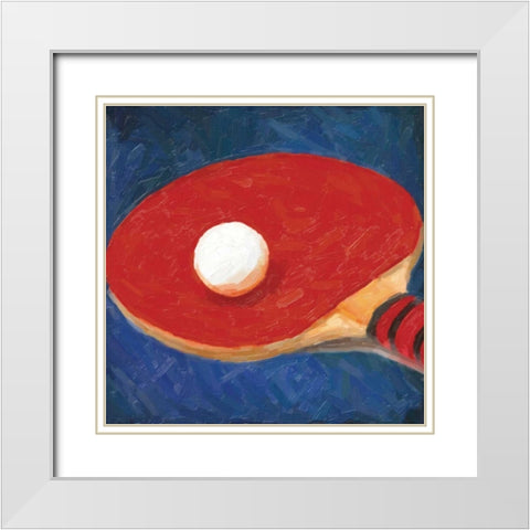 GAMING PING PONG White Modern Wood Framed Art Print with Double Matting by Greene, Taylor