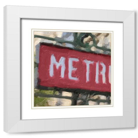 Travel 9 F White Modern Wood Framed Art Print with Double Matting by Greene, Taylor