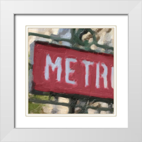 Travel 9 F White Modern Wood Framed Art Print with Double Matting by Greene, Taylor