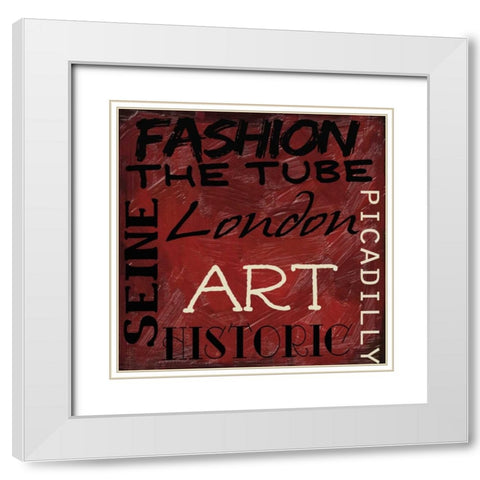 Travel 9 K White Modern Wood Framed Art Print with Double Matting by Greene, Taylor