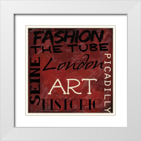 Travel 9 K White Modern Wood Framed Art Print with Double Matting by Greene, Taylor