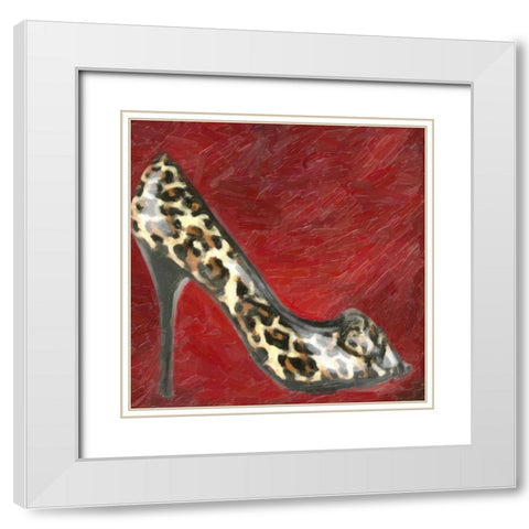 Fashion Patch S3 White Modern Wood Framed Art Print with Double Matting by Greene, Taylor