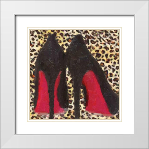Fashion Patch S5 White Modern Wood Framed Art Print with Double Matting by Greene, Taylor