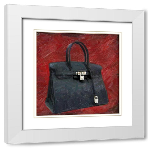 Fashion Bag White Modern Wood Framed Art Print with Double Matting by Greene, Taylor