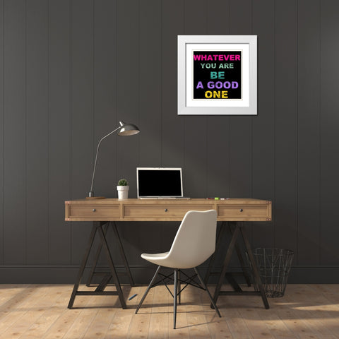 GOOD ONE White Modern Wood Framed Art Print with Double Matting by Greene, Taylor