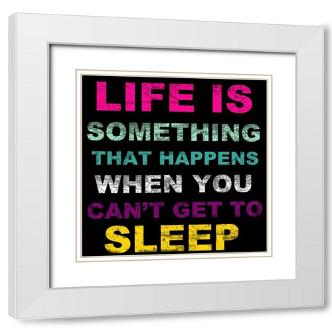 LIFE White Modern Wood Framed Art Print with Double Matting by Greene, Taylor