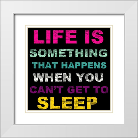 LIFE White Modern Wood Framed Art Print with Double Matting by Greene, Taylor