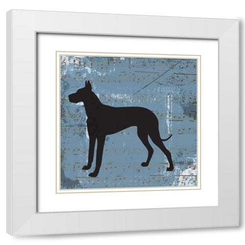 TOP DOG A2 White Modern Wood Framed Art Print with Double Matting by Greene, Taylor