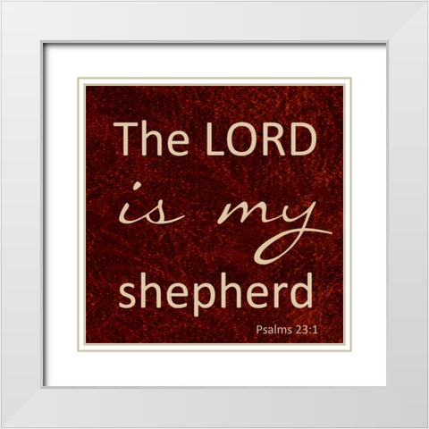 MY SHEPHERD White Modern Wood Framed Art Print with Double Matting by Greene, Taylor