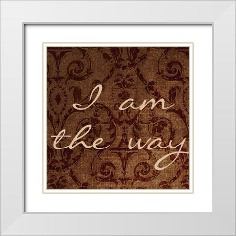 I Am The Way White Modern Wood Framed Art Print with Double Matting by Greene, Taylor