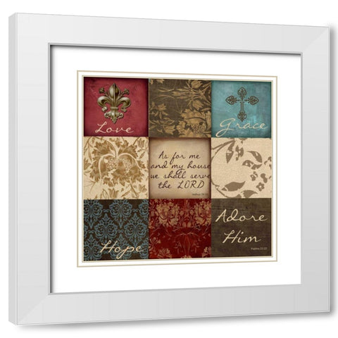 Hopepatch White Modern Wood Framed Art Print with Double Matting by Greene, Taylor