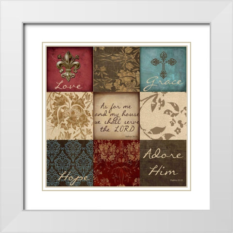 Hopepatch White Modern Wood Framed Art Print with Double Matting by Greene, Taylor