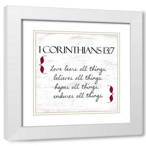 Love in Black White Modern Wood Framed Art Print with Double Matting by Greene, Taylor