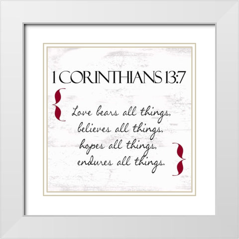 Love in Black White Modern Wood Framed Art Print with Double Matting by Greene, Taylor