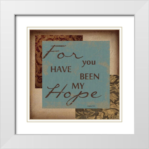 FOR YOU HAVE BEEN White Modern Wood Framed Art Print with Double Matting by Greene, Taylor