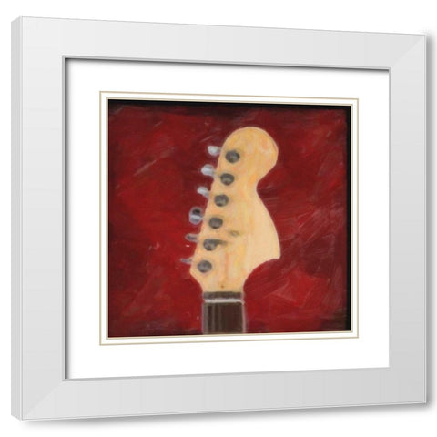 HEADSTOCK White Modern Wood Framed Art Print with Double Matting by Greene, Taylor