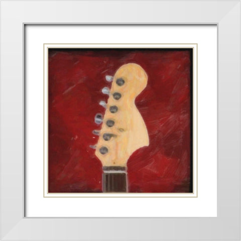 HEADSTOCK White Modern Wood Framed Art Print with Double Matting by Greene, Taylor
