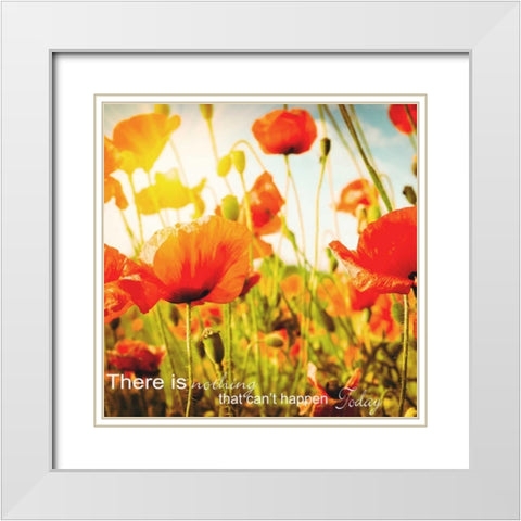 THERE IS NOTHING White Modern Wood Framed Art Print with Double Matting by Greene, Taylor