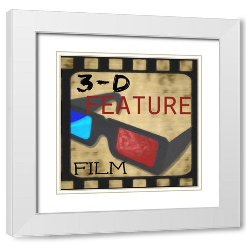 3D FEATURE White Modern Wood Framed Art Print with Double Matting by Greene, Taylor