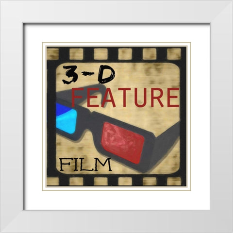 3D FEATURE White Modern Wood Framed Art Print with Double Matting by Greene, Taylor