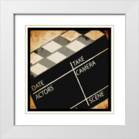 CLAPBOARD White Modern Wood Framed Art Print with Double Matting by Greene, Taylor