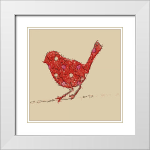 RED AVIAN White Modern Wood Framed Art Print with Double Matting by Greene, Taylor