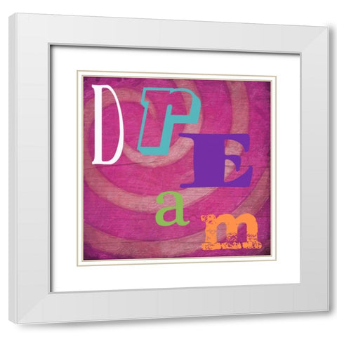 Dream A1 White Modern Wood Framed Art Print with Double Matting by Greene, Taylor
