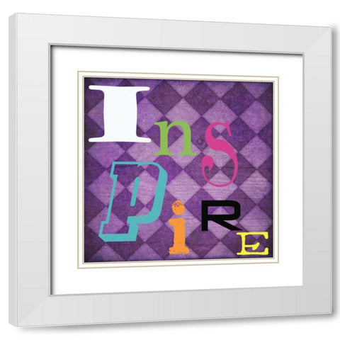 Inspire White Modern Wood Framed Art Print with Double Matting by Greene, Taylor