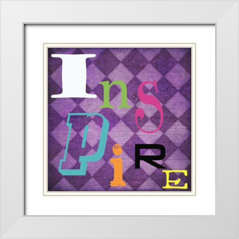 Inspire White Modern Wood Framed Art Print with Double Matting by Greene, Taylor